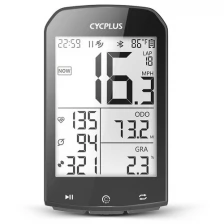 Беспроводной GPS велокомпьютер Cycplus М1, 16 функций (совместим с датчиками: скорости, каденса, мощности, пульса)
